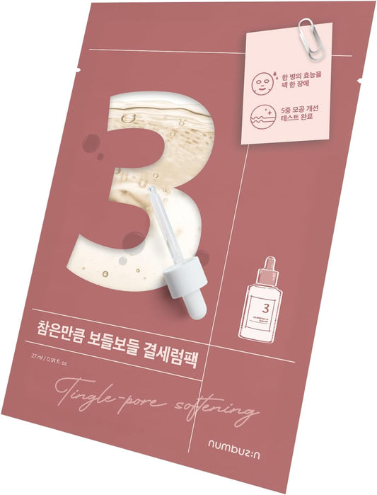 numbuzin No.3 Tingle-Pore Softening Sheet Mask-0